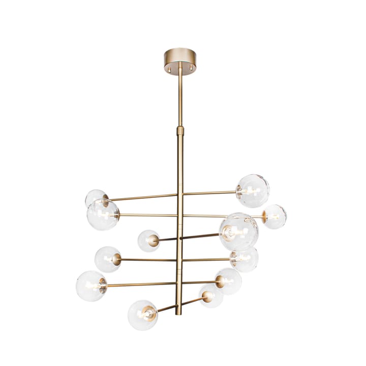 Avenue taklampe, Gull/klar, 12-lav By Rydéns