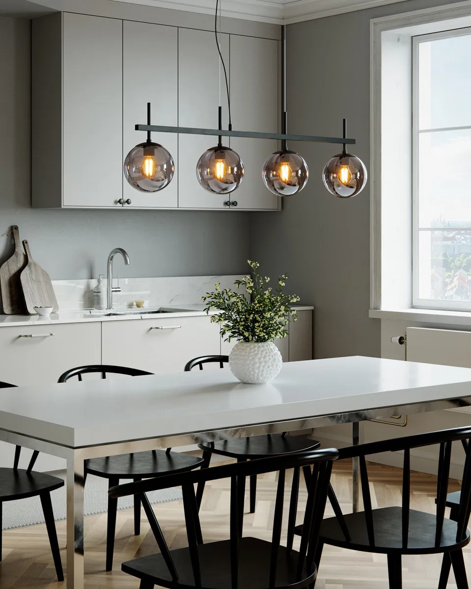 Boyle taklampe, Røykgrå By Rydéns