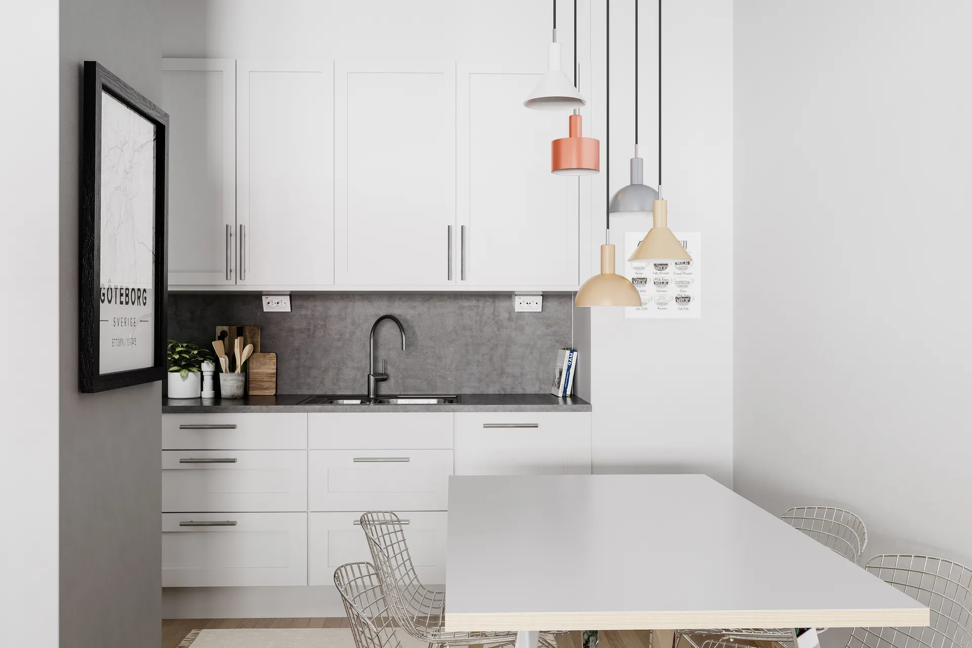 Cabano 5 lys taklampe, Multi By Rydéns