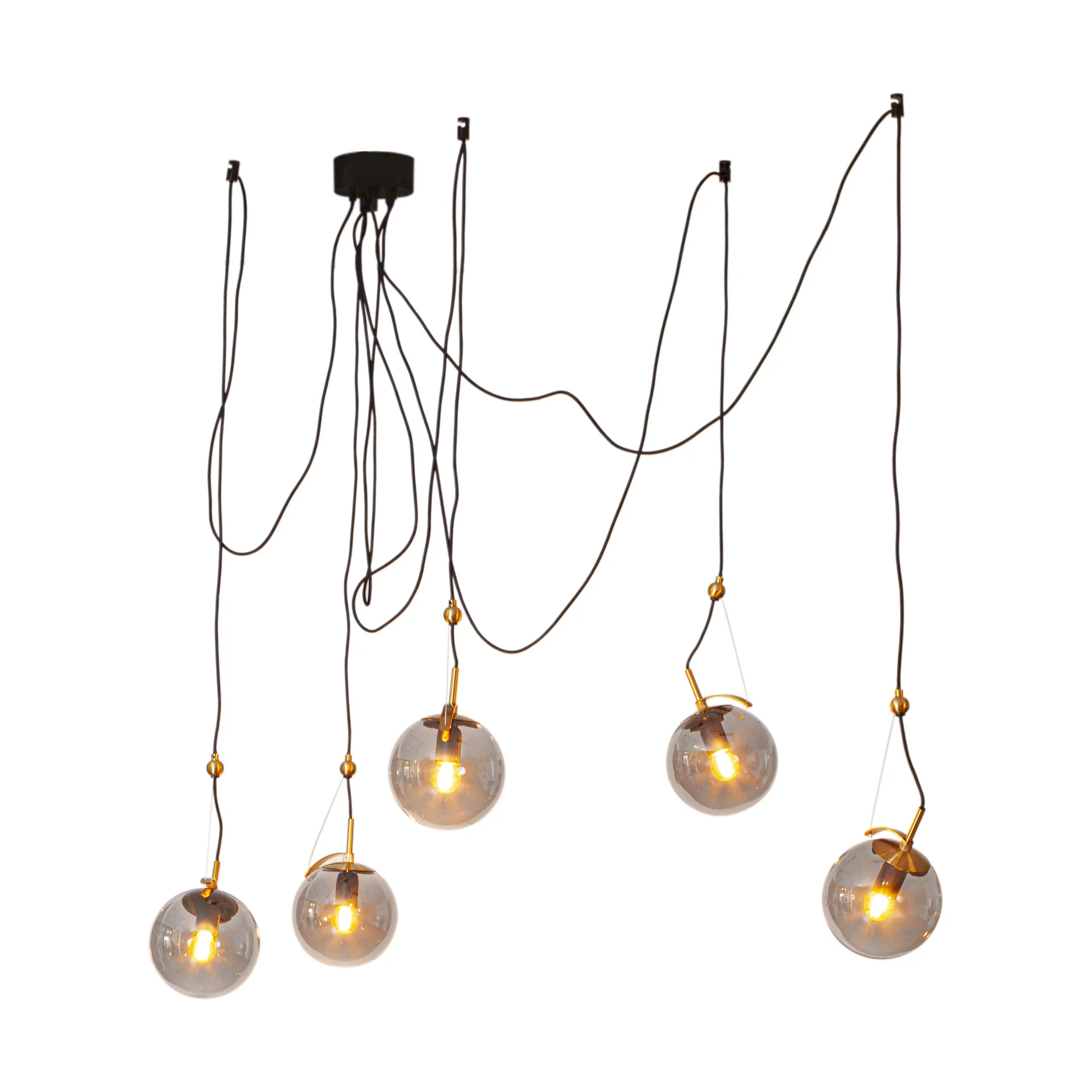 Carry taklampe 18 cm, 5 grå By Rydéns