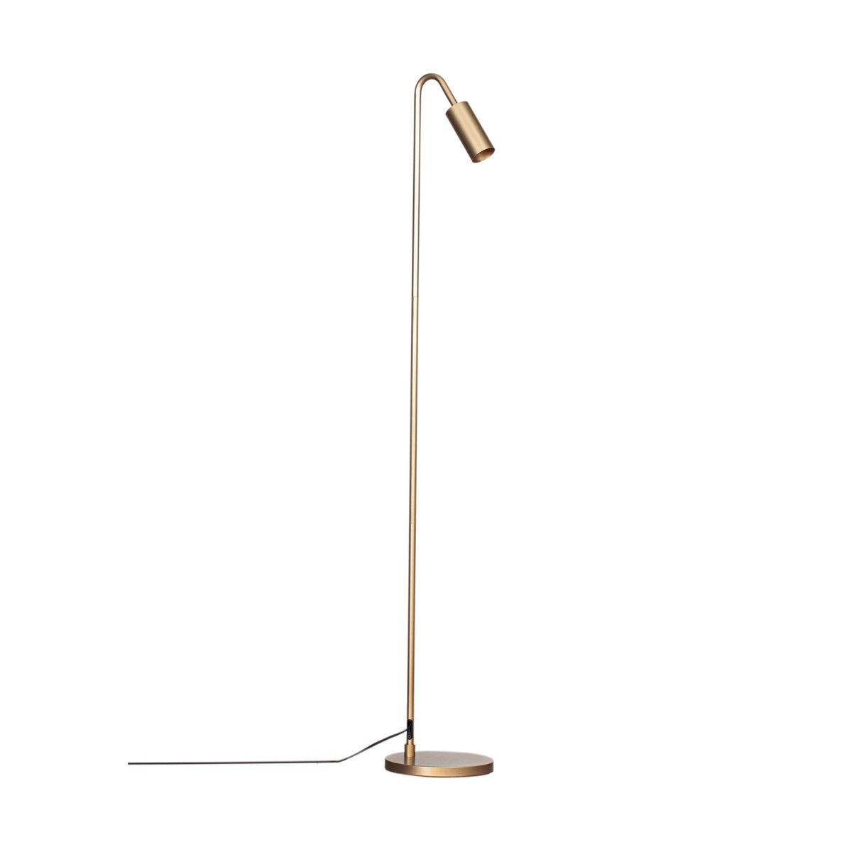 Bilde av By Rydéns Curve gulvlampe 146 cm Matt gull