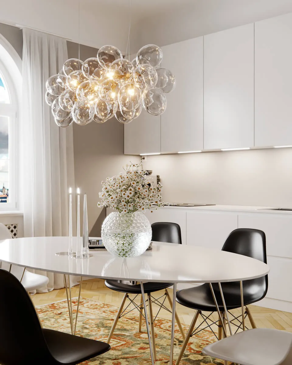 Gross Bar taklampe 80 cm, Messing-klar By Rydéns