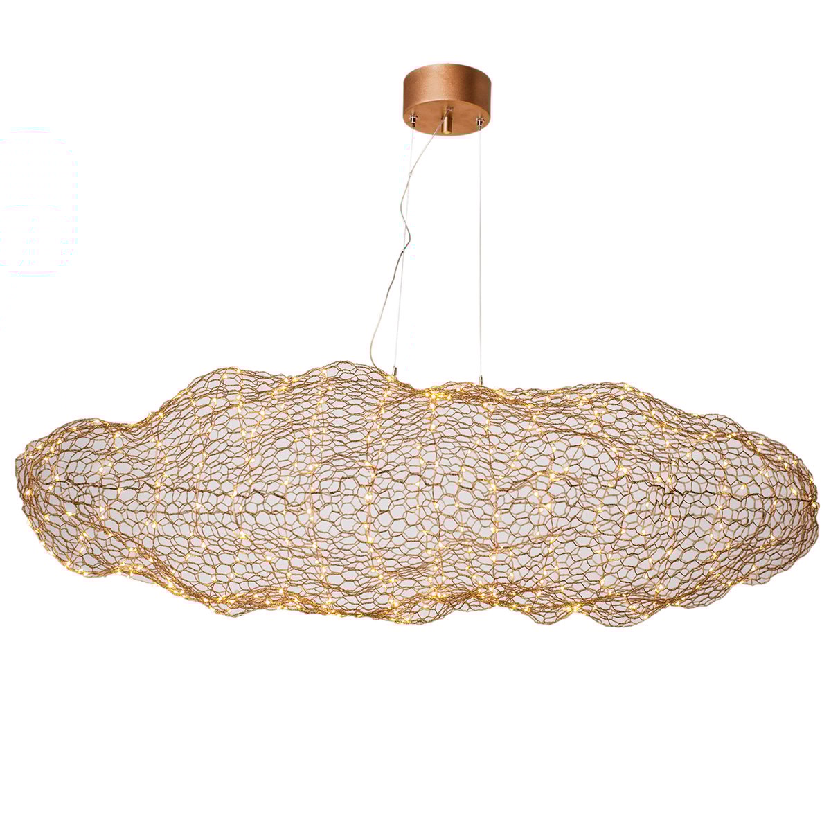 Bilde av By Rydéns Hayden taklampe gull 115 cm