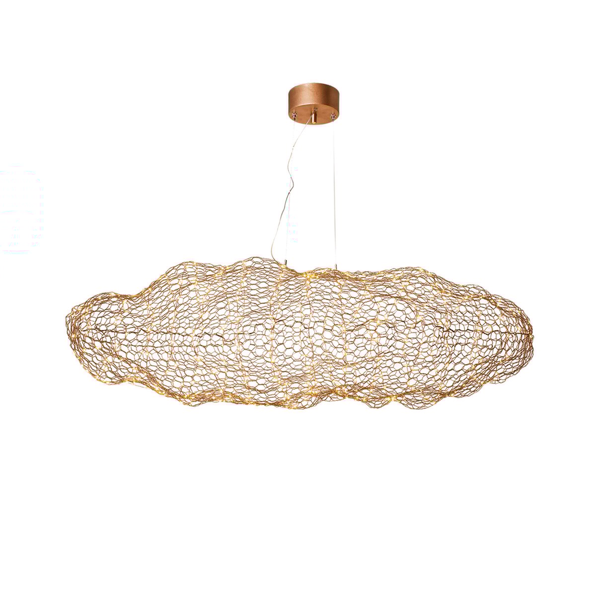 Bilde av By Rydéns Hayden taklampe gull 76 cm