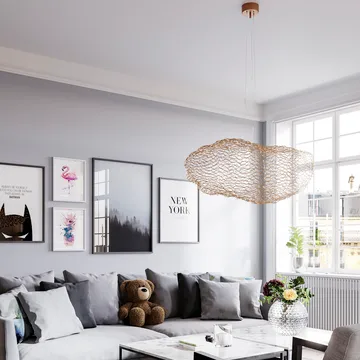 Hayden taklampe - Gullfarge, 76 cm - By Rydéns