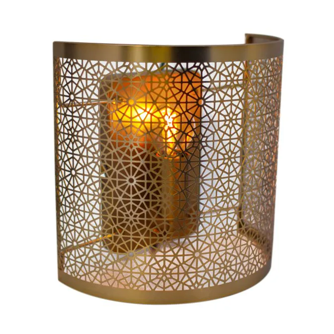 Hermine vegglampe 22 cm - Messing - By Rydéns