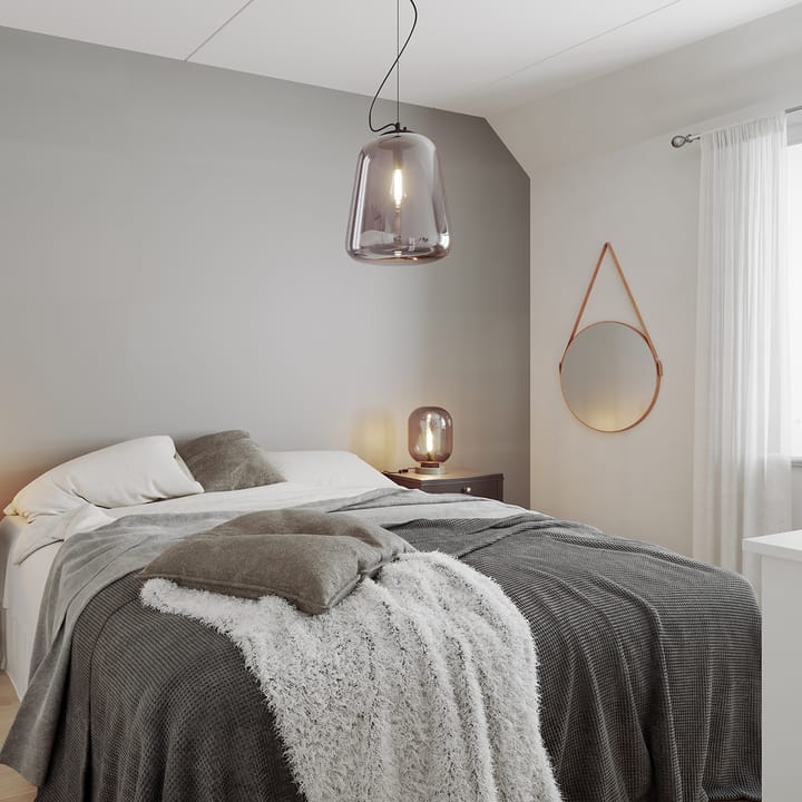 Leola taklampe Ø33 cm, Svart-røyket grå By Rydéns