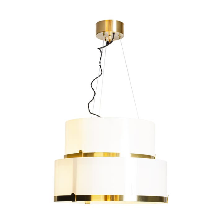 Marcel taklampe Ø50 cm - Messing-hvit - By Rydéns