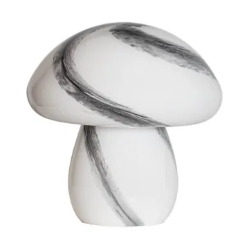 Mira Mushroom bordlampe 30 cm - Hvit-svart - By Rydéns