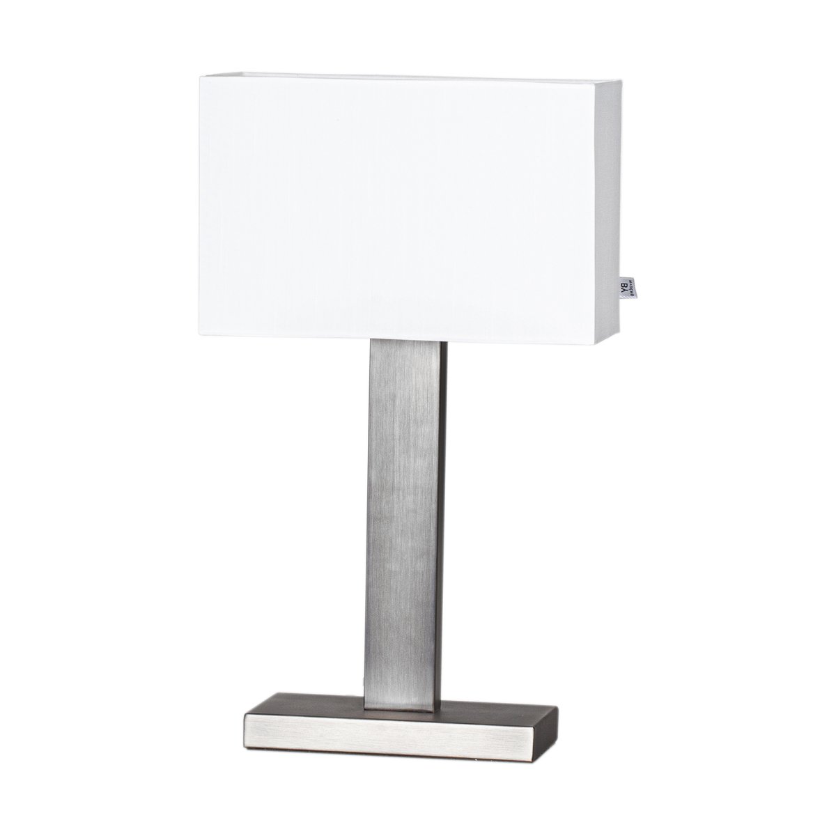 Bilde av By Rydéns Prime bordlampe 47 cm Børstet stål-hvit skjerm