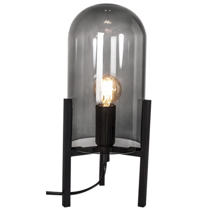 Smokey bordlampe, røyket grå, svart By Rydéns