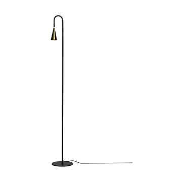 Spline gulvlampe - Svart-messing, 140 cm - By Rydéns