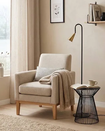 Spline gulvlampe - Svart-messing, 140 cm - By Rydéns