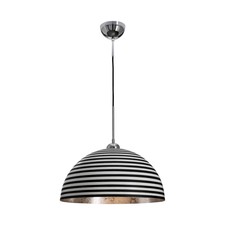 Stripe taklampe - Svart-hvit, Ø45 cm - By Rydéns
