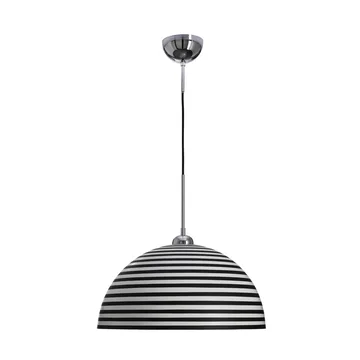 Stripe taklampe - Svart-hvit, Ø45 cm - By Rydéns
