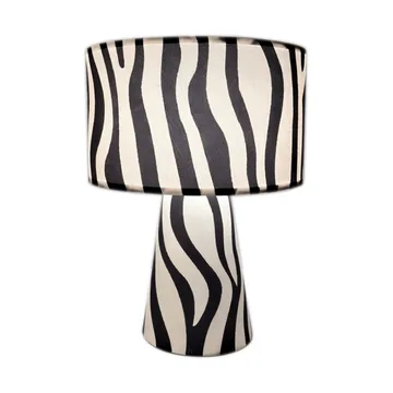 Zany Zebra bordlampe - Svart-hvit, 43 cm - By Rydéns