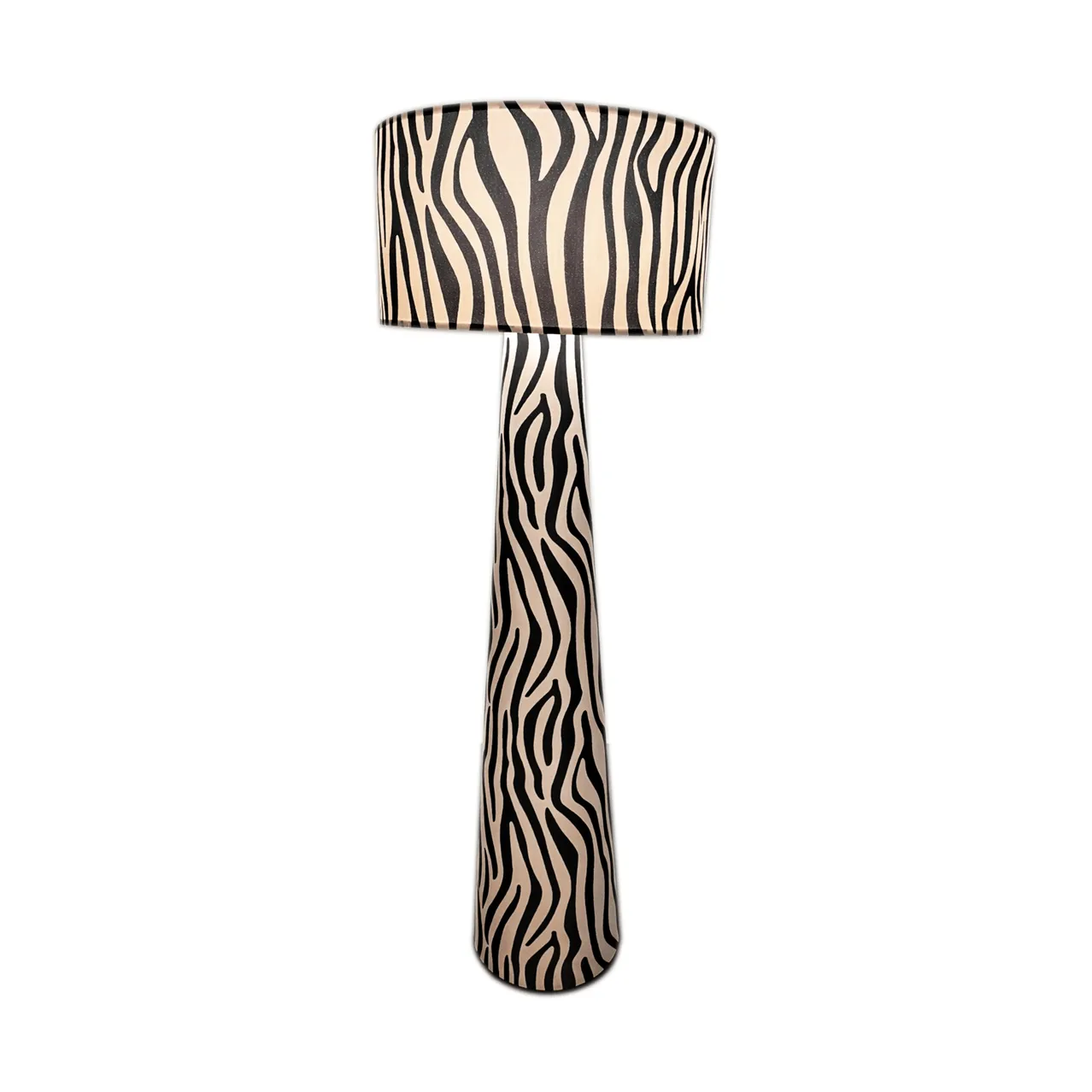 Zany Zebra gulvlampe, Svart-hvit, 144 cm By Rydéns