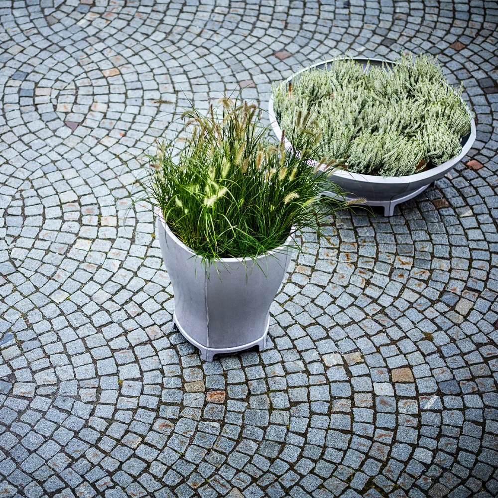 Blom plantekar, Svart, stor Byarums bruk