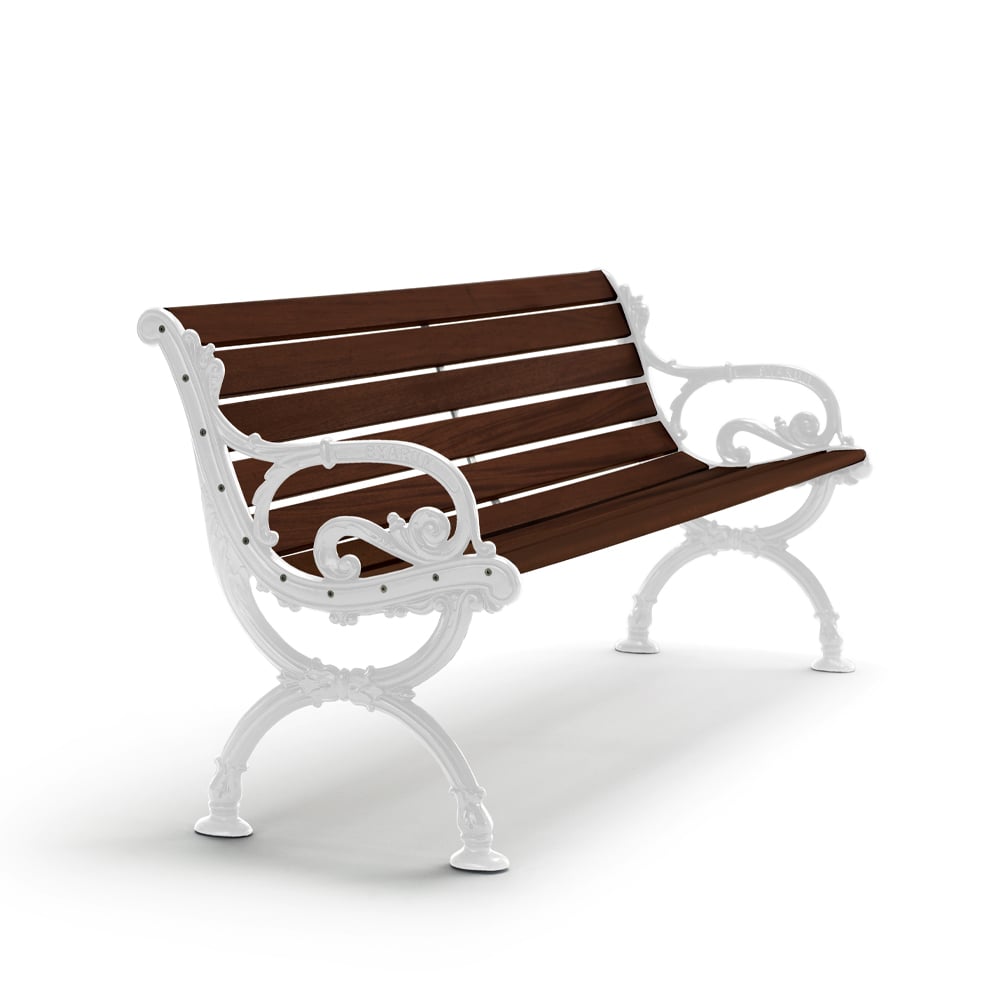 Byarums bruk Byarum sofa Furu brun beis, hvitt stativ, 155 cm