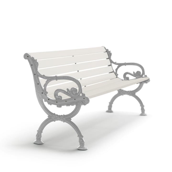 Byarum sofa - Hvit lakk furu, rått aluminiumstativ, 155 cm - Byarums bruk