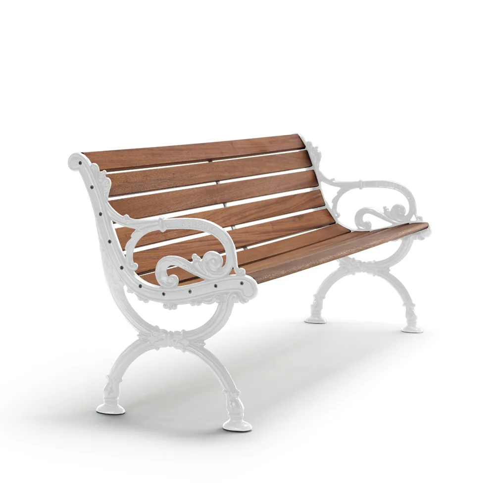 Byarum sofa, Mahogni, hvitt stativ, 155 cm Byarums bruk