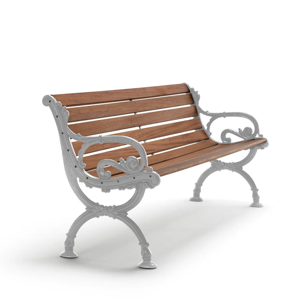 Byarum sofa, Mahogny, rått aluminiumstativ, 155 cm Byarums bruk