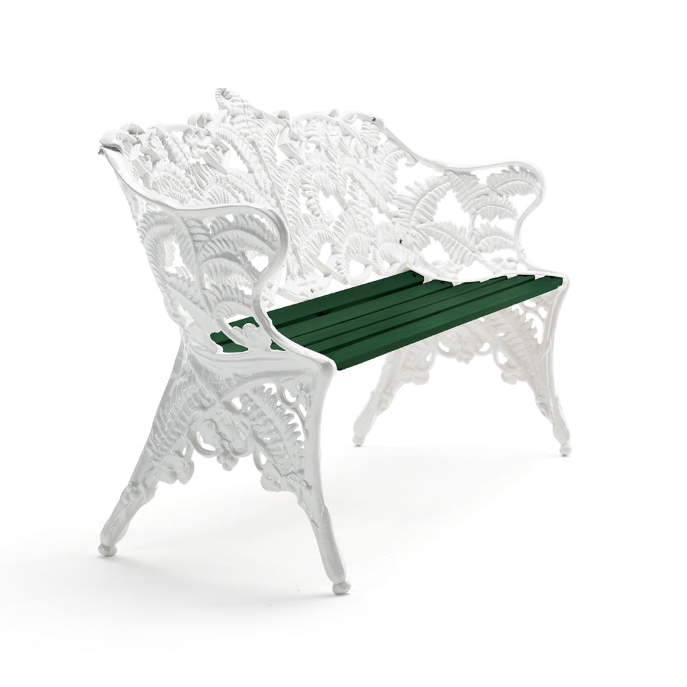 Byarums bruk Classic sofa Grønn, hvitt stativ