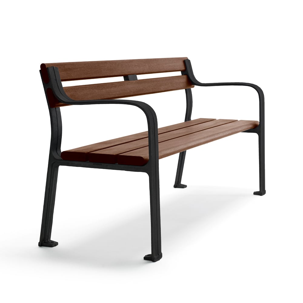 Byarums bruk Joy sofa Mahogni, svart stativ