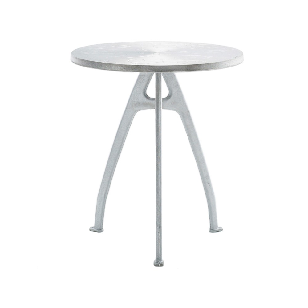 Byarums bruk Odd kafébord Aluminium, rått aluminiumstativ, sløyfe