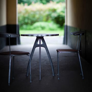 Odd kafébord - Aluminium, rått aluminiumstativ, sløyfe - Byarums bruk