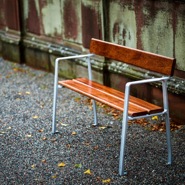 Piccolo sofa, Mahogni, svart stativ Byarums bruk