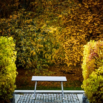 Seriff bord - Mahogniolje, rått aluminiumstativ - Byarums bruk