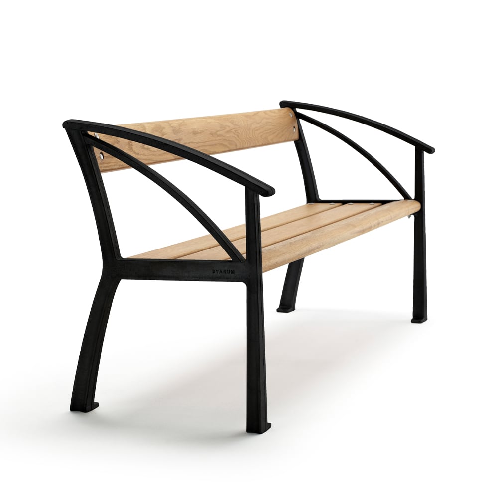 Byarums bruk Vasa sofa Eik olje, svart stativ