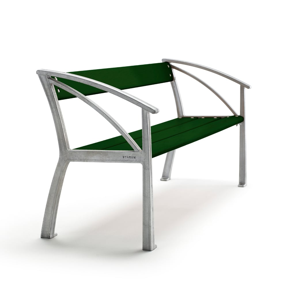 Byarums bruk Vasa sofa Grnn, rått aluminiumstativ | Skandinavisk Design | Grønn