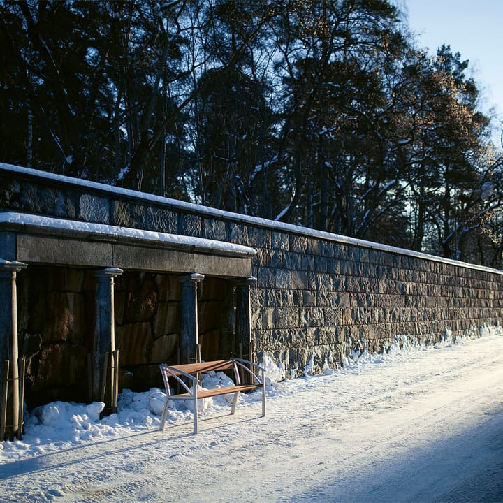 Vasa sofa, Mahogni, rått aluminiumstativ Byarums bruk