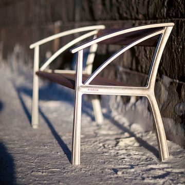 Vasa sofa - Mahogni, rått aluminiumstativ - Byarums bruk
