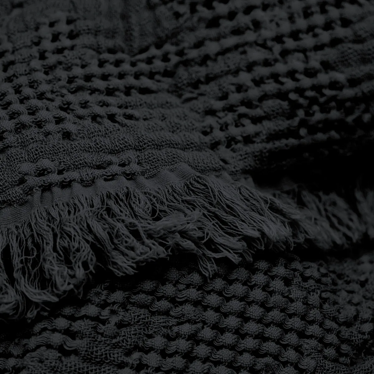 Hilda sengeteppe 170 x 180 cm, Coal byNORD