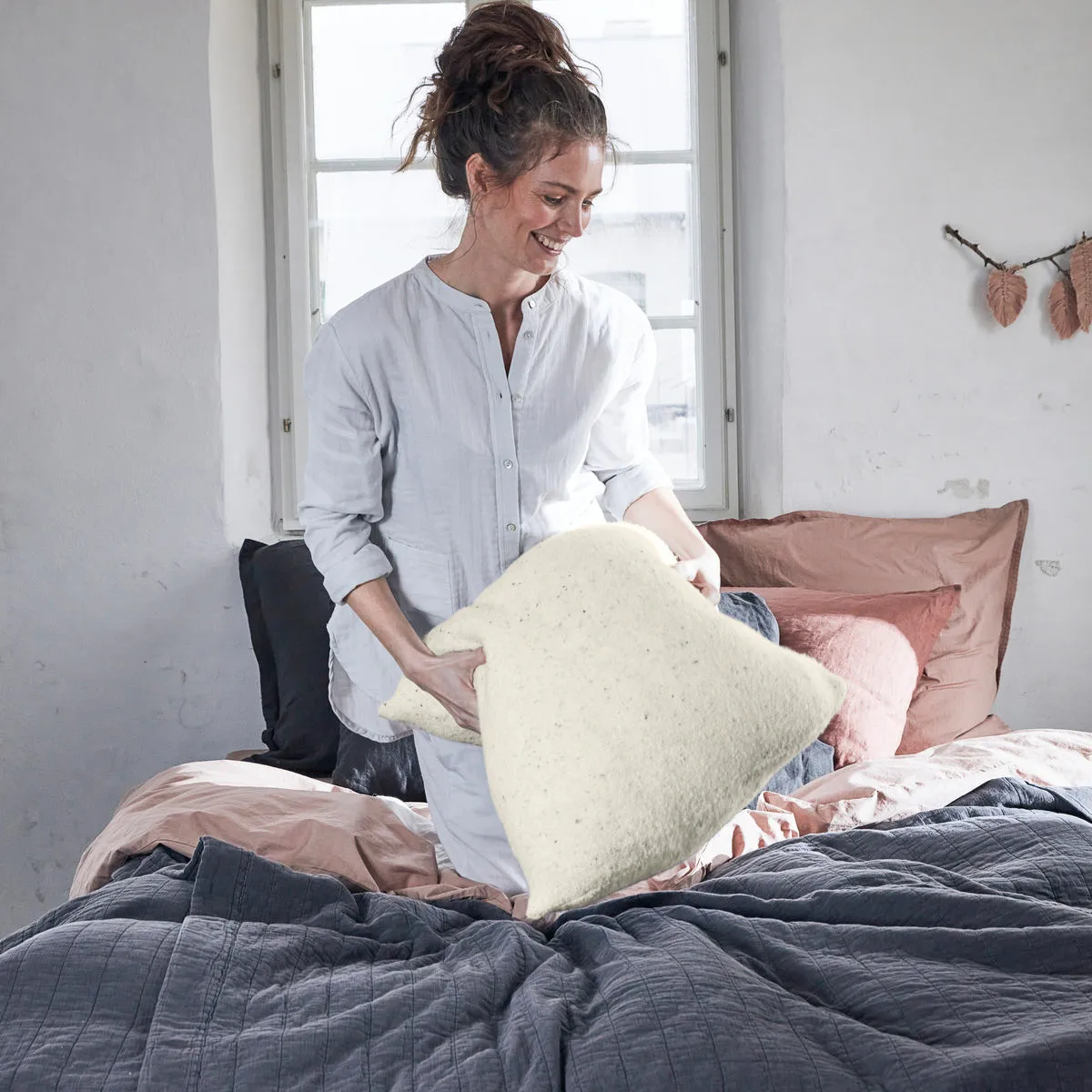 Ingeborg putetrekk 50 x 50 cm, Haze byNORD