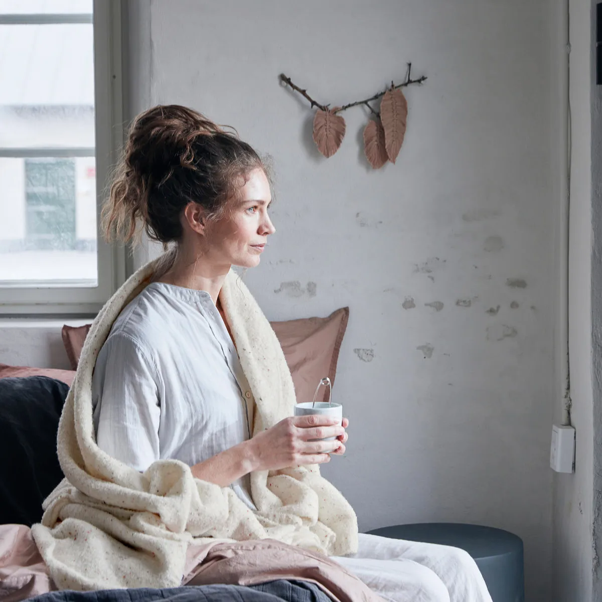 Ingeborg sengeteppe 135 x 190 cm, Haze byNORD