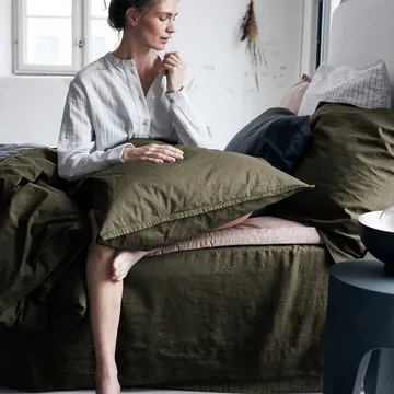 Ingrid sengesett 220x220 cm - Bark - byNORD