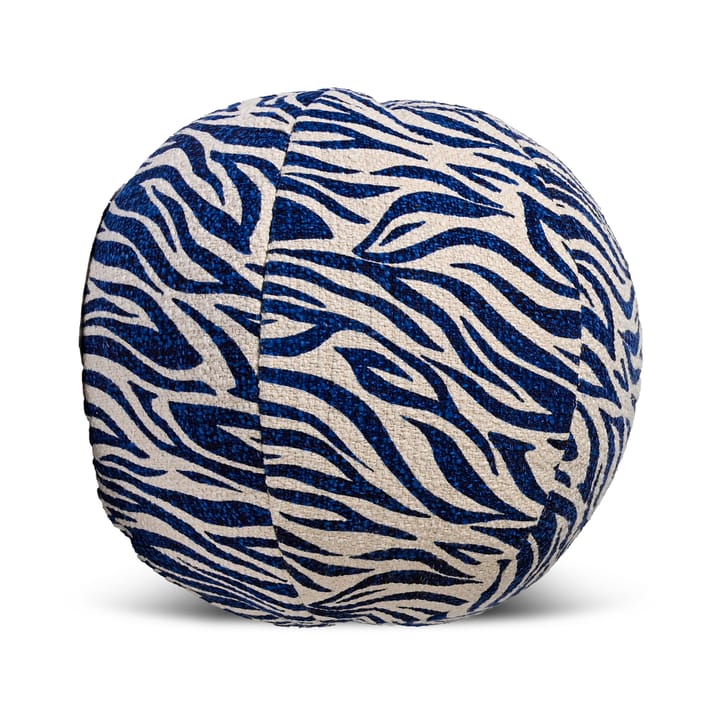 Anima pute Ø35 cm - Zebra-blå - Byon