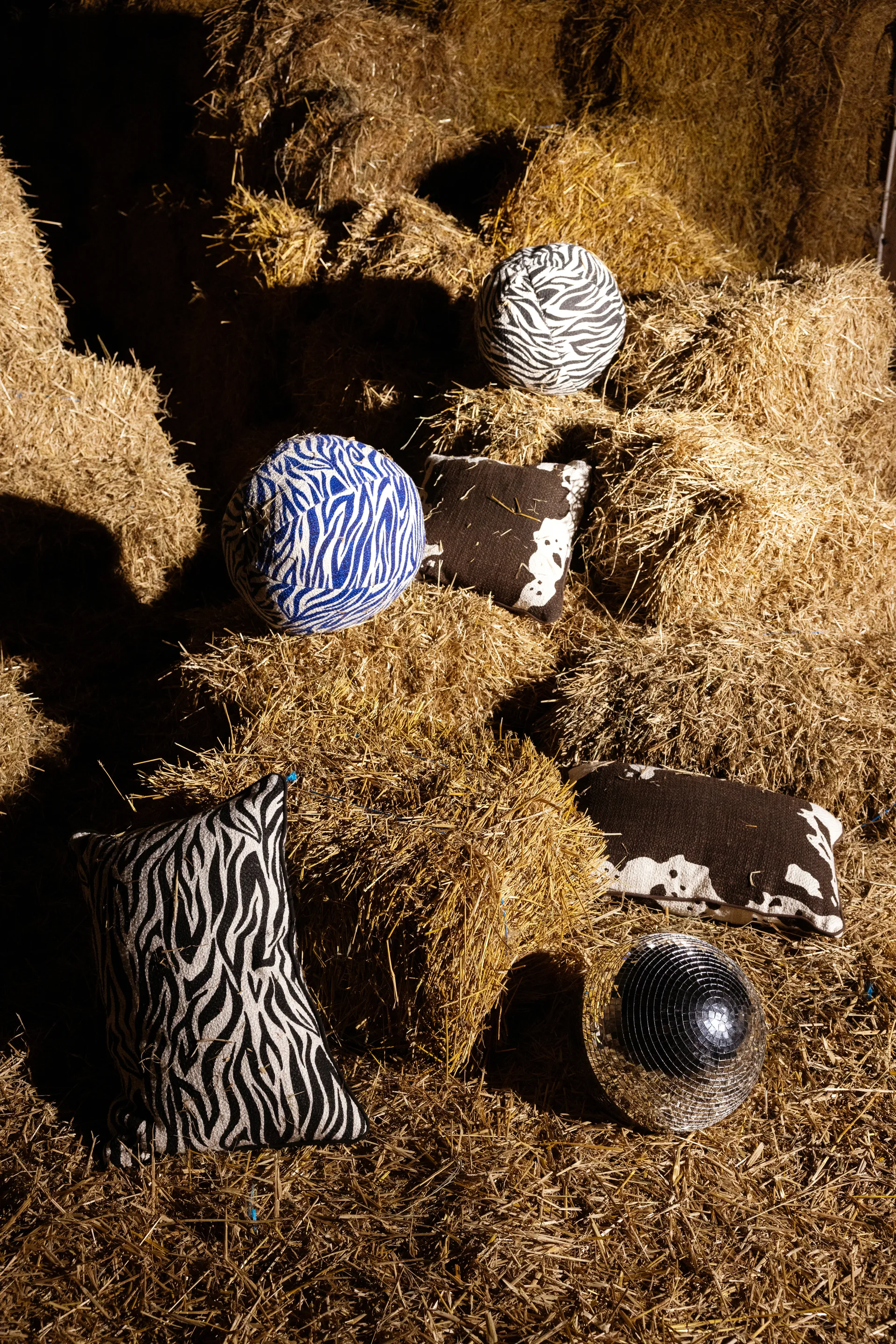 Anima pute L 40x60 cm, Zebra-svart Byon