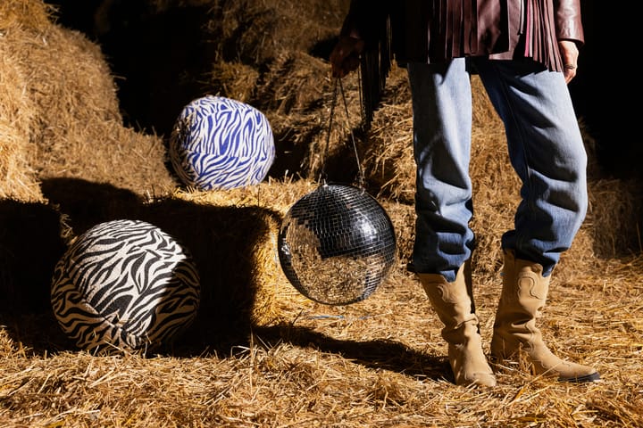 Anima pute L 40x60 cm, Zebra-svart Byon