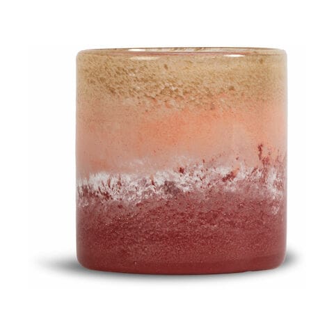 Calore lyslykt-vase M Ø15 cm - Rosa-beige-bordeaux - Byon