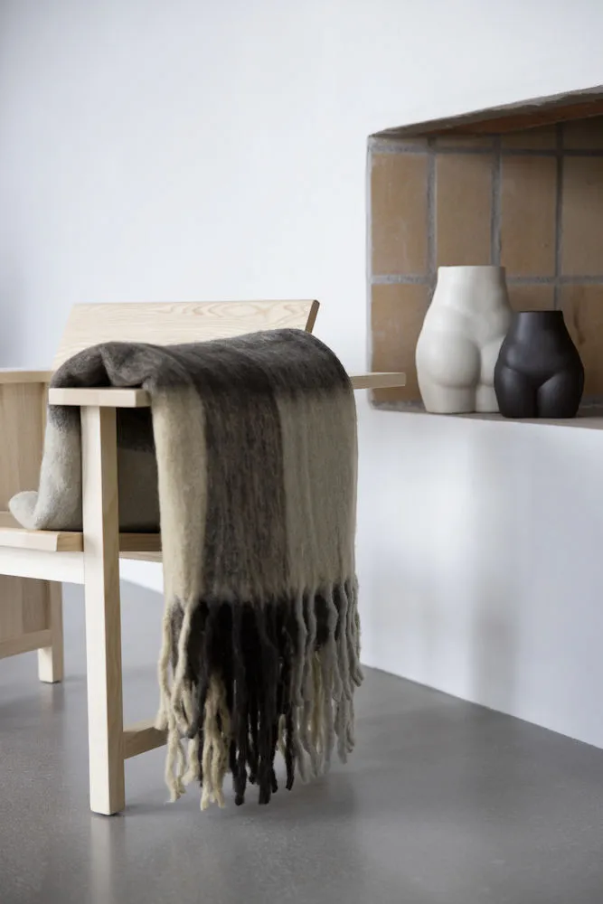 Check pledd, Mixed beige Byon