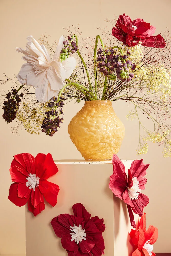 Corallo vase M 26x28x27 cm, Gul Byon