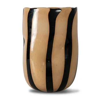 Curt vase 30 cm - Svart-beige - Byon