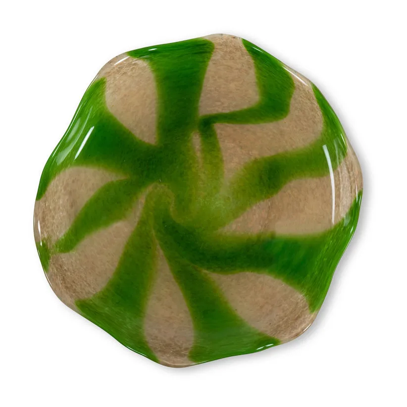 Curve fat green-beige, M Ø 27 cm Byon