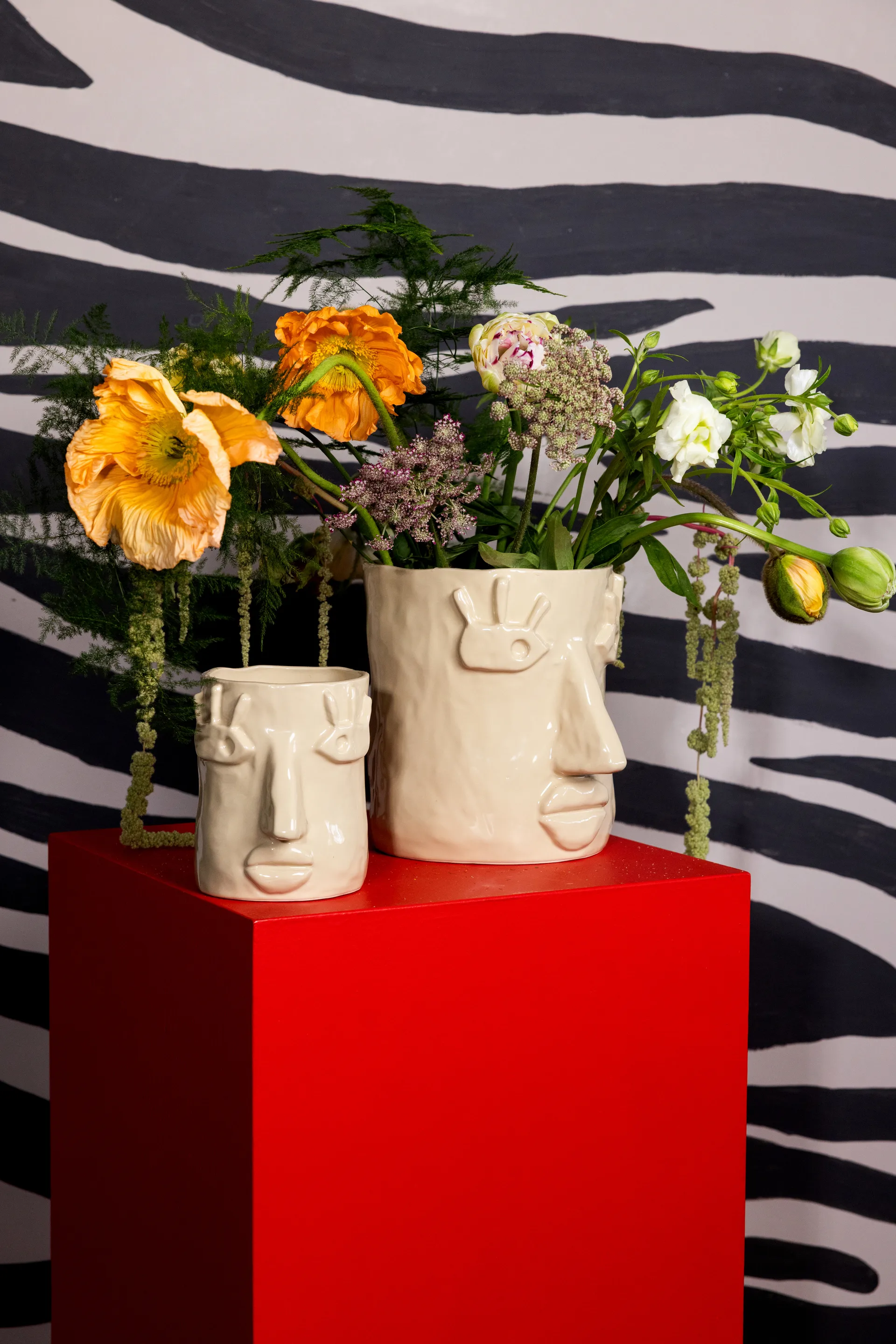 Facy krukke S 15,5x12x15 cm, Beige Byon