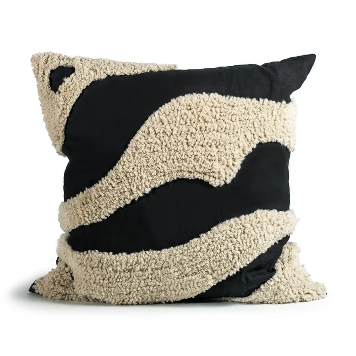 Fluffy pute 50 x 50 cm - Black-beige, 50x50 cm - Byon